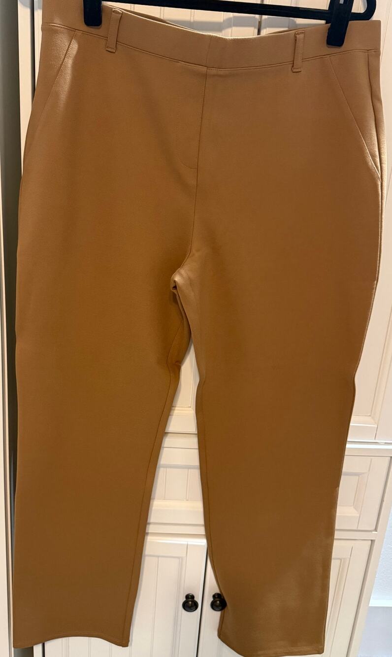 Quince Ultra-Stretch Ponte Straight Leg Pants Pecan XLP NWT